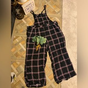 Torrid Plaid Overalls - NWOT